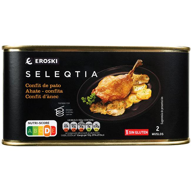 Eroski Confit de pato Eroski SELEQTIA lata 600 g