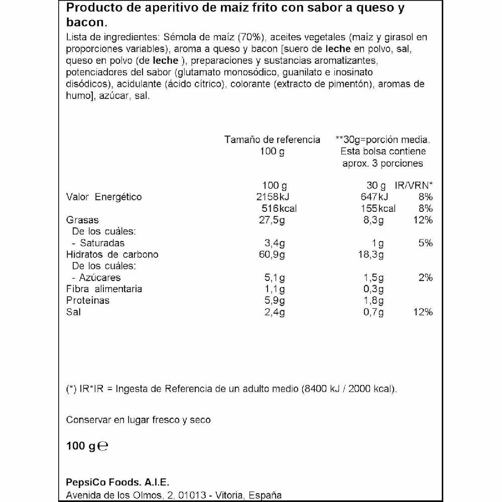 Eroski Conos LAY`S Bugles 3D's Bolsa 100 G