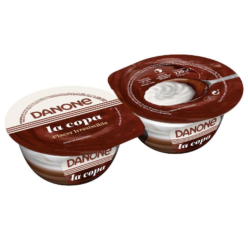 Eroski Copa De Chocolate-nata DANONE Pack 2x110 G