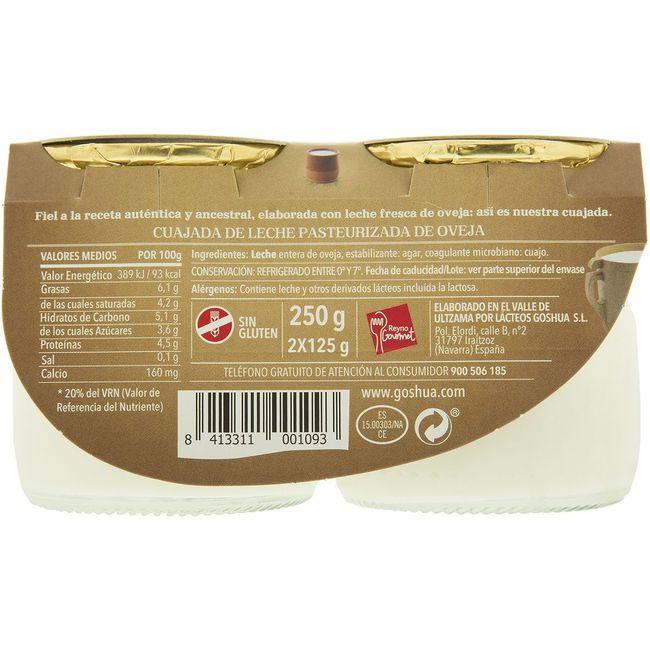 Eroski Cuajada De Oveja GOSHUA Pack 2x125 G