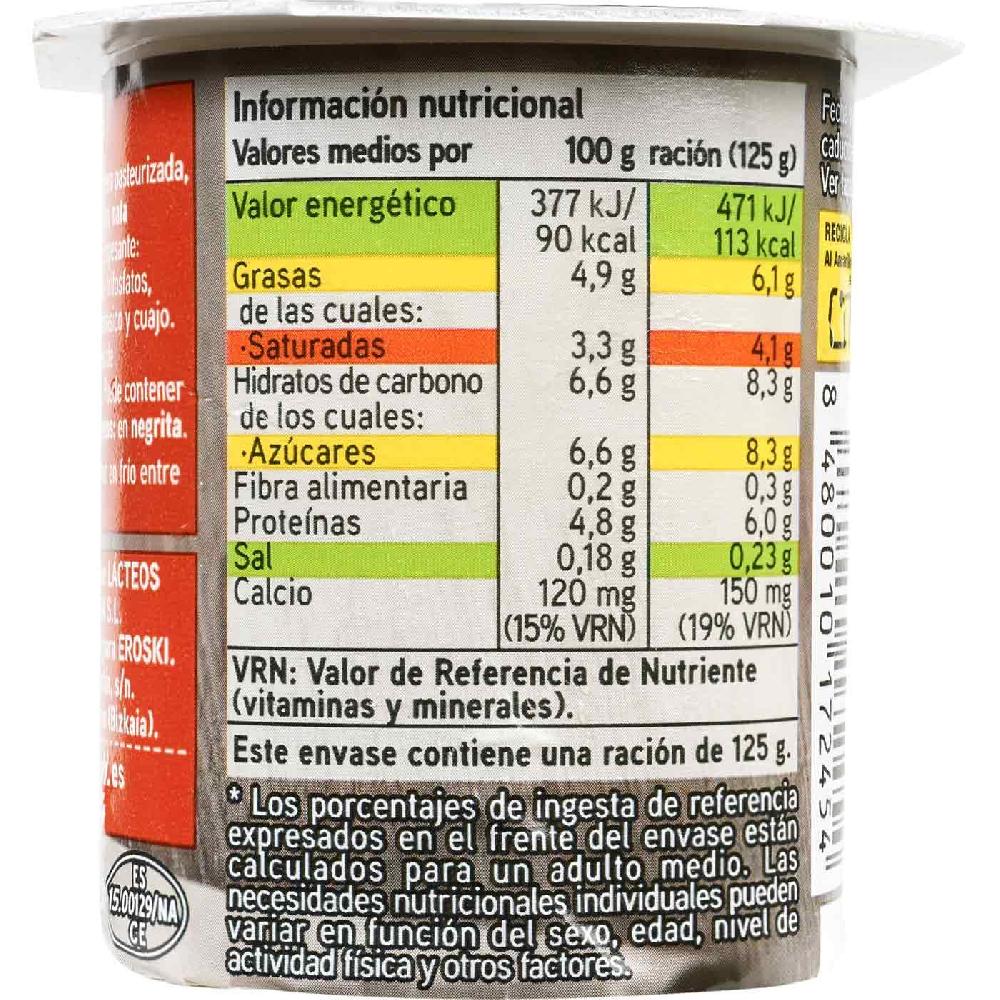 Eroski Cuajada Natural EROSKI Pack 4x125 G