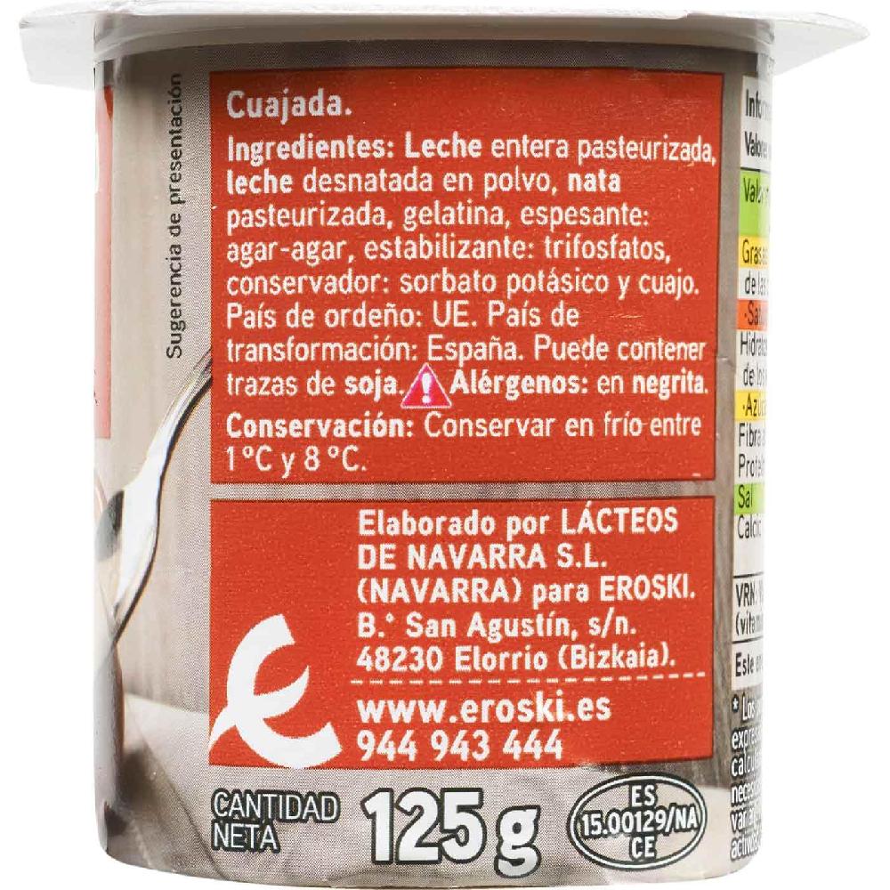 Eroski Cuajada Natural EROSKI Pack 4x125 G