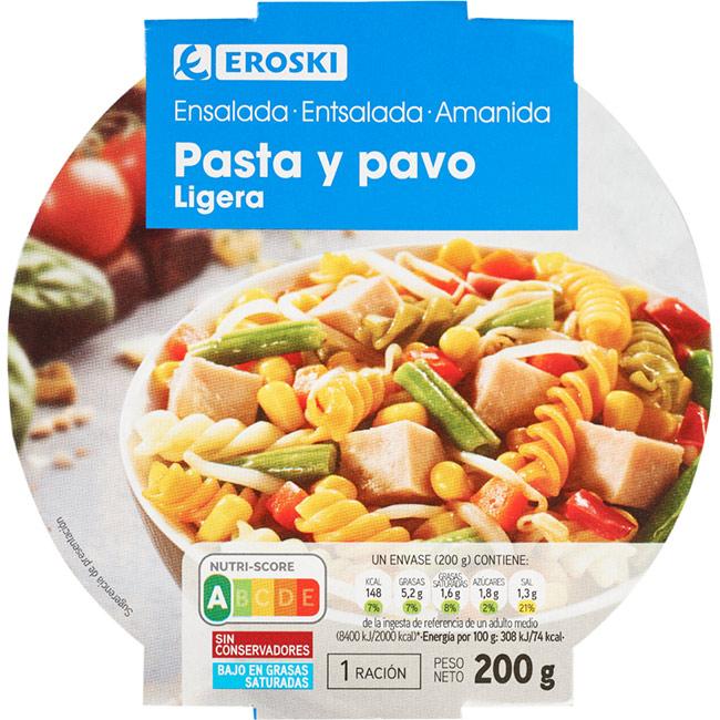 Eroski Ensalada de pasta-pavo EROSKI bowl 200 g