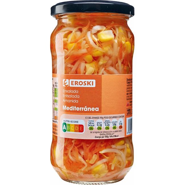 Eroski Ensalada Mediterránea EROSKI frasco 180 g