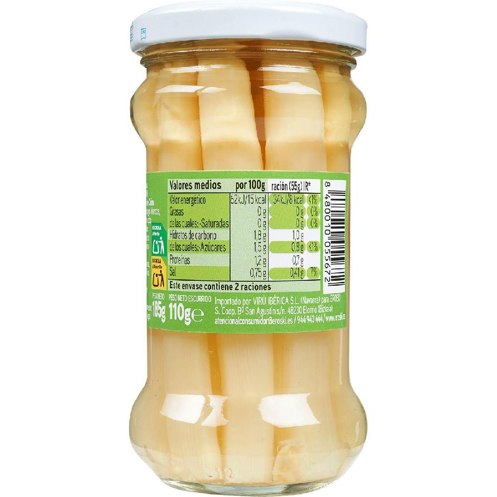 Eroski Espárrago Corto Grueso EROSKI Frasco 110 G