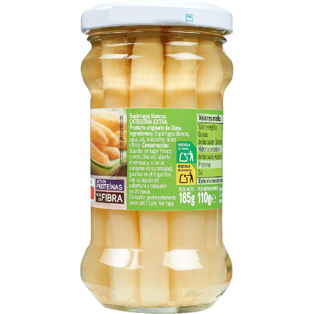 Eroski Espárrago Corto Grueso EROSKI Frasco 110 G