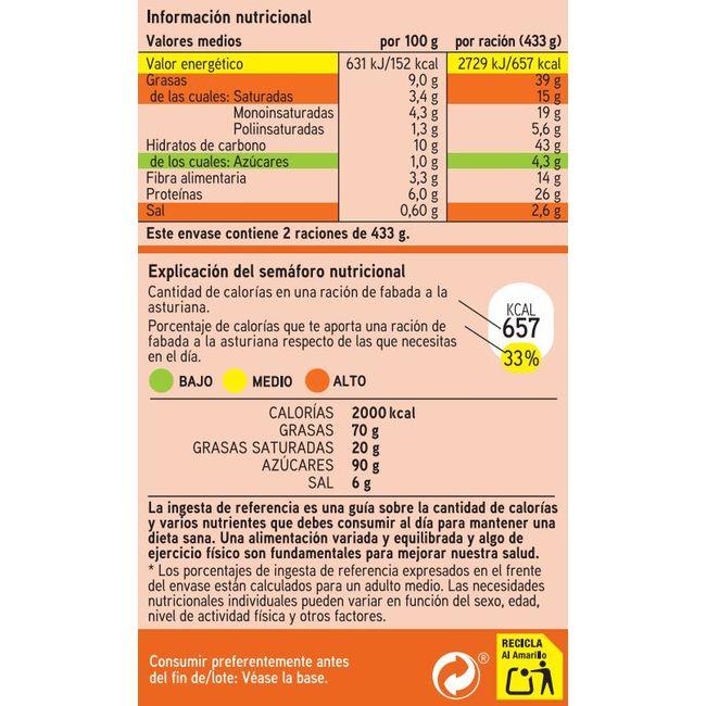 Eroski Fabada A La Asturiana EROSKI Lata 865 G
