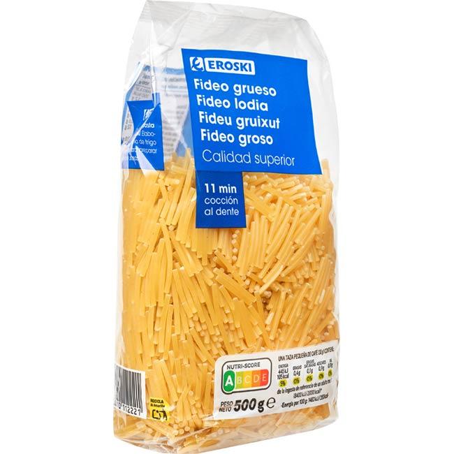 Eroski Fideo Grueso EROSKI Paquete 500 G