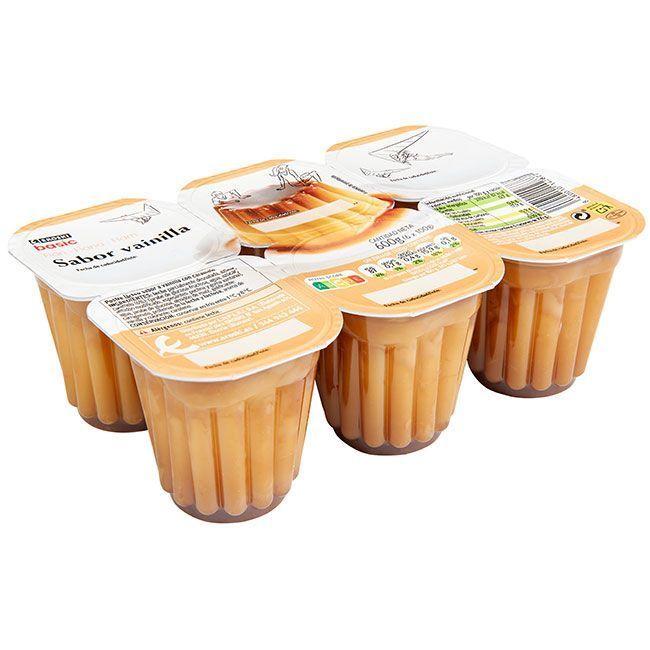 Eroski Flan De Vainilla EROSKI Basic Pack 6x100 G