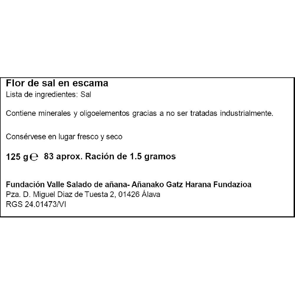 Eroski Flor De Sal SAL DE AÑANA Paquete 125 G