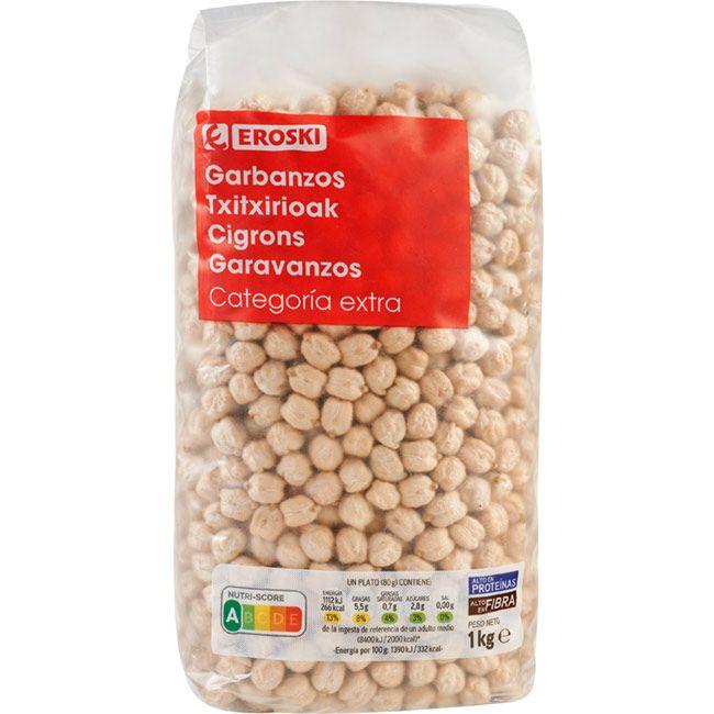 Eroski Garbanzo extra EROSKI paquete 1 kg