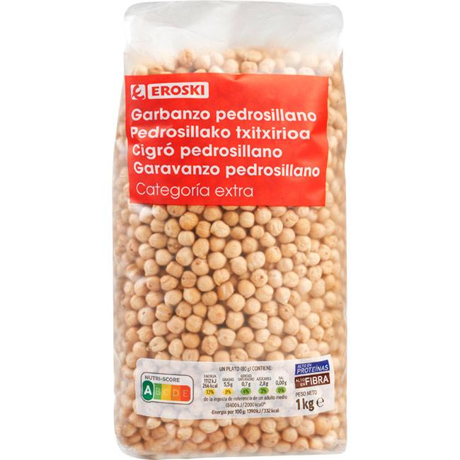 Eroski Garbanzo pedrosillano EROSKI paquete 1 kg