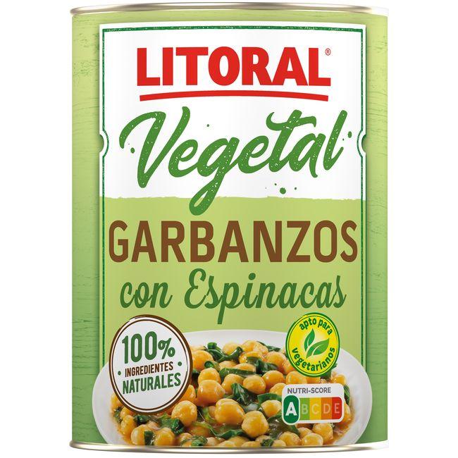 Eroski Garbanzos Con Espinacas LITORAL Lata 425 G