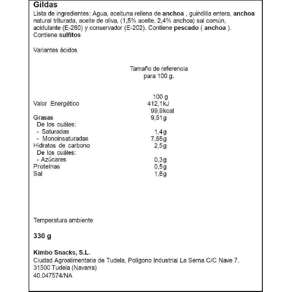 Eroski Gilda Con Anchoa KIMBO Lata 95 G