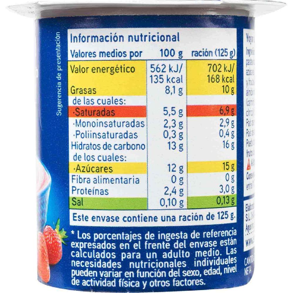 Eroski Griego Con Fresas EROSKI Pack 6x125 G