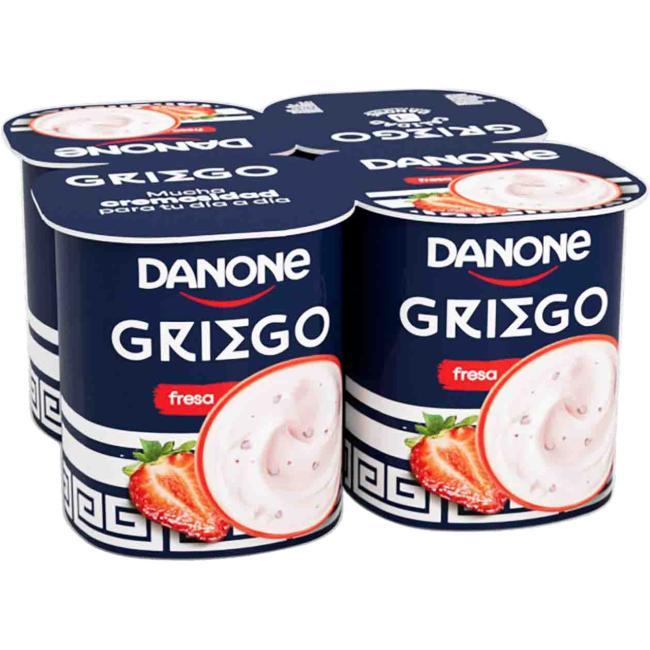 Eroski Griego sabor fresa DANONE pack 4x110 g