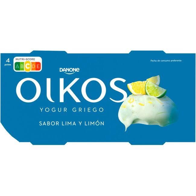 Eroski Griego Sabor Lima-limón OIKOS Pack 4x110 G