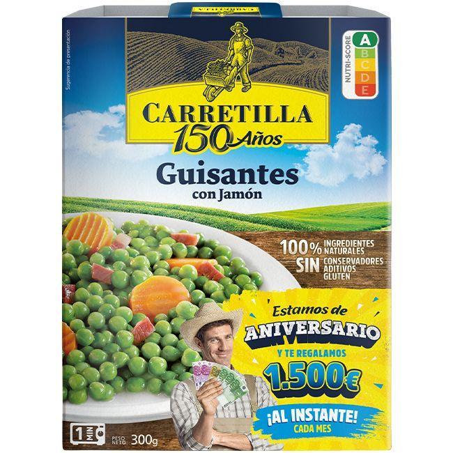 Eroski Guisantes CARRETILLA bandeja 300 g