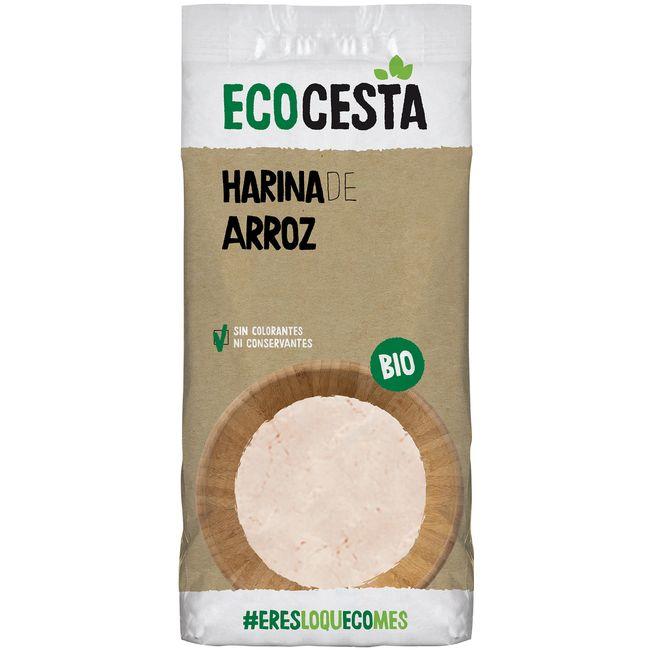 Eroski Harina de arroz Bio ECOCESTA paquete 500 g