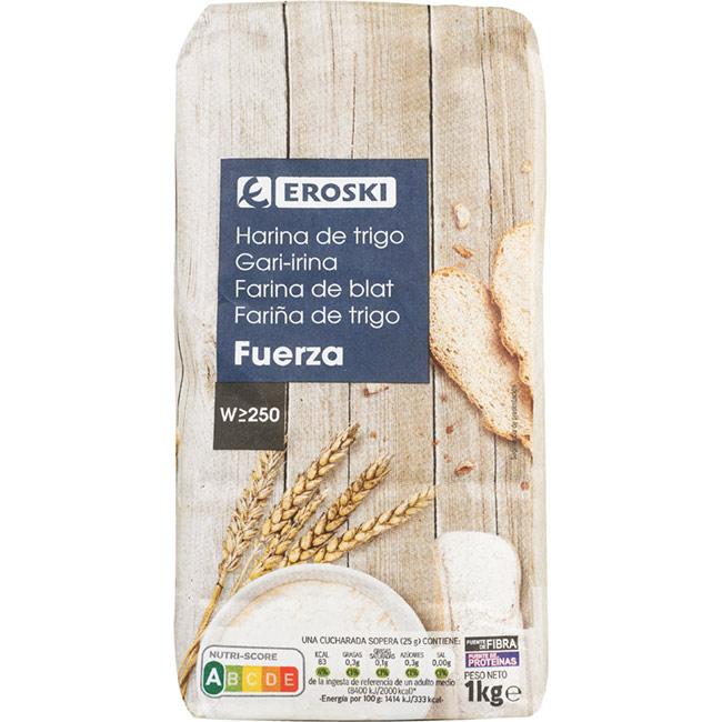 Eroski Harina de fuerza EROSKI paquete 1 kg