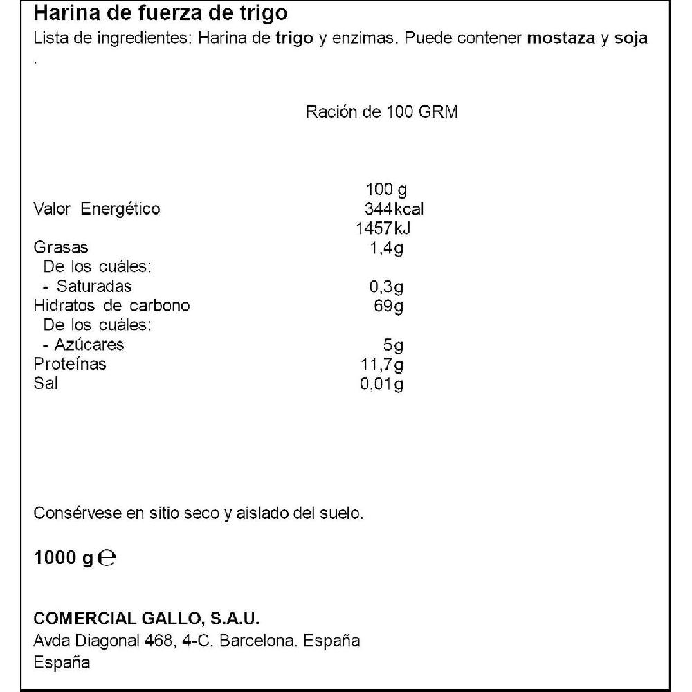 Eroski Harina De Fuerza GALLO Paquete 1 Kg
