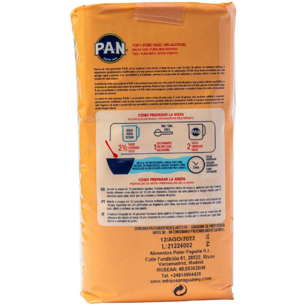 Eroski Harina De Maíz Amarilla PAN Paquete 1 Kg