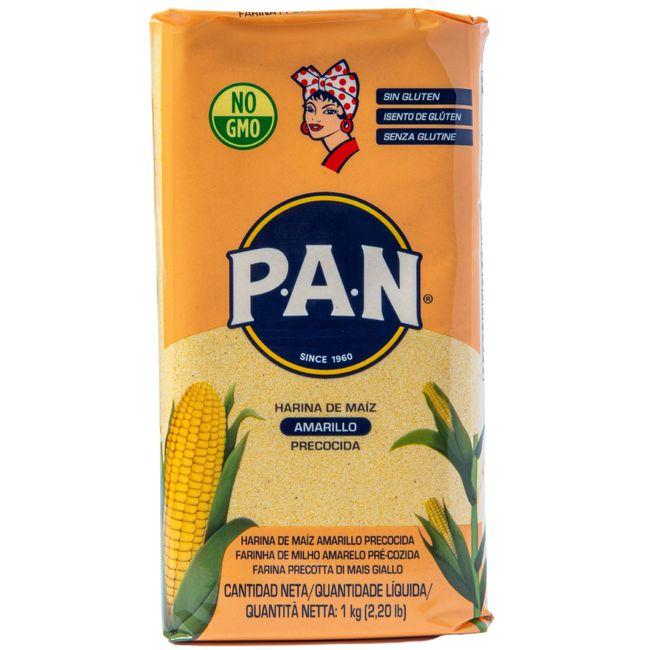 Eroski Harina de maíz amarilla PAN paquete 1 kg