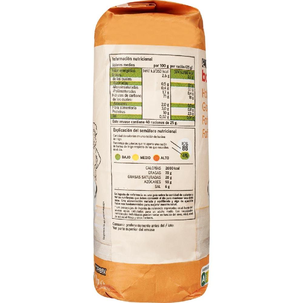 Eroski Harina De Trigo EROSKI BASIC Paquete 1 Kg