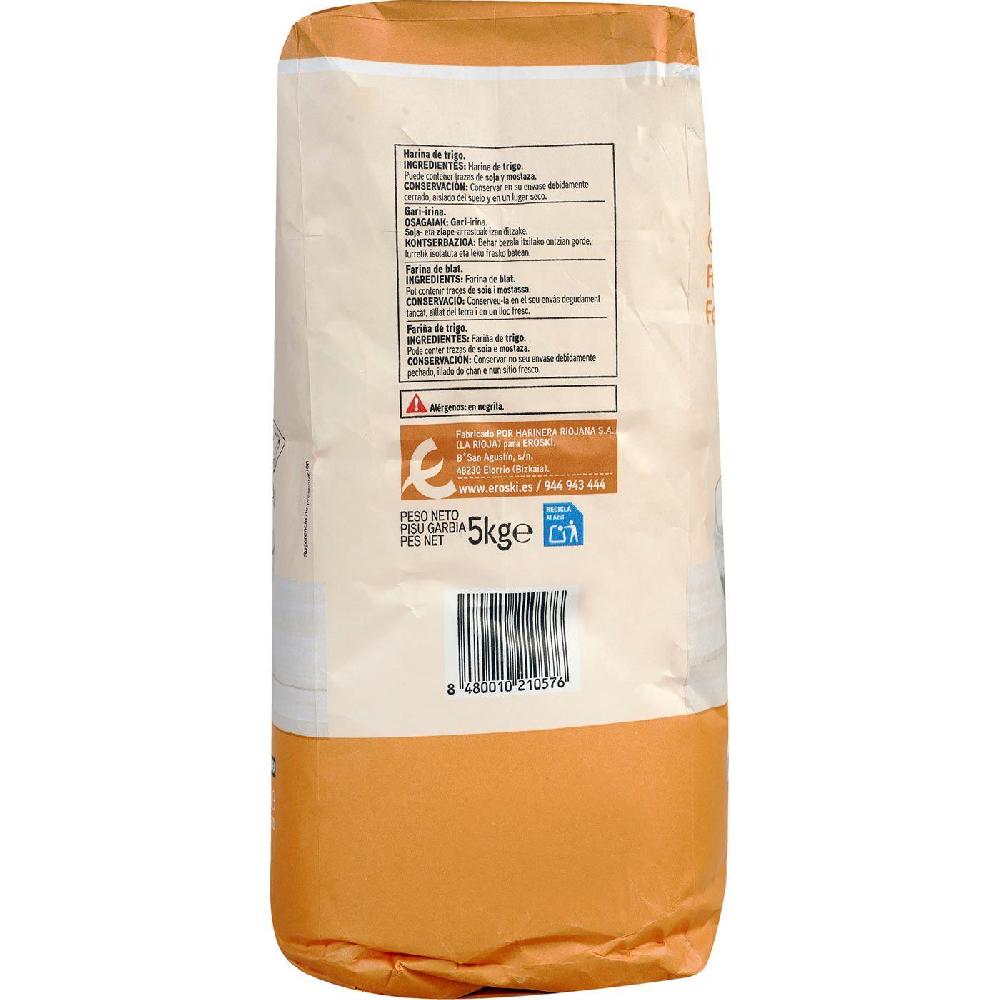Eroski Harina De Trigo EROSKI BASIC Paquete 5 Kg