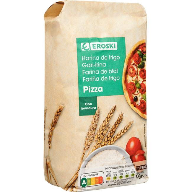 Eroski Harina Para Pizza EROSKI Paquete 1 Kg