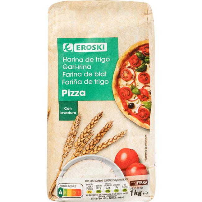 Eroski Harina para pizza EROSKI paquete 1 kg