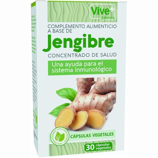 Eroski Jengibre vegetal advance VIVE+ caja 30 uds