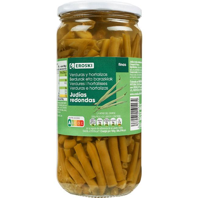 Eroski Judía redonda EROSKI frasco 360 g