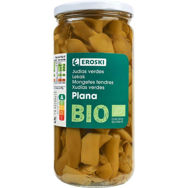 Eroski Judía verde plana EROSKI BIO frasco 350 g