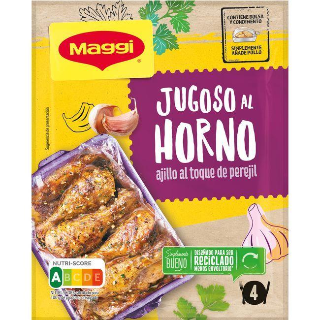 Eroski Jugoso al horno pollo ajo MAGGI sobre 36 g