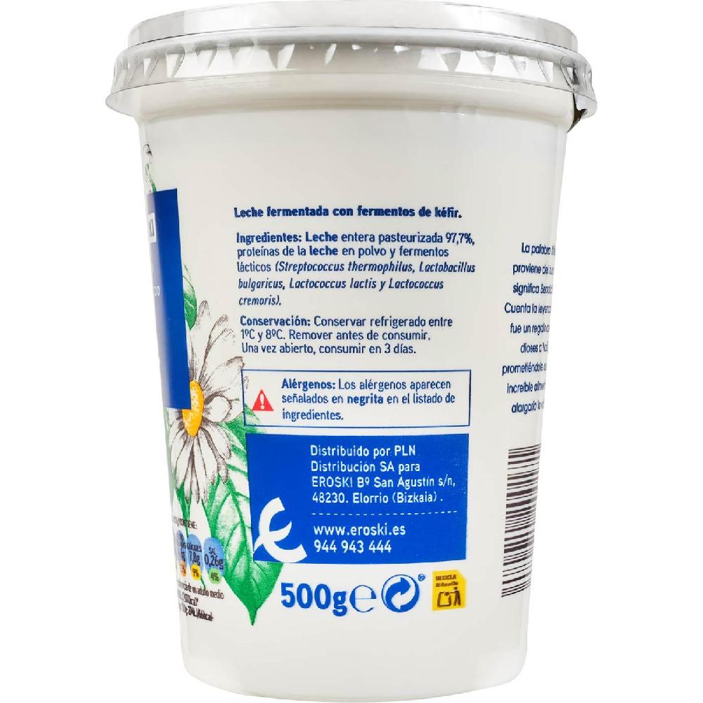Eroski Kéfir Natural Cuchara EROSKI Tarrina 500 G