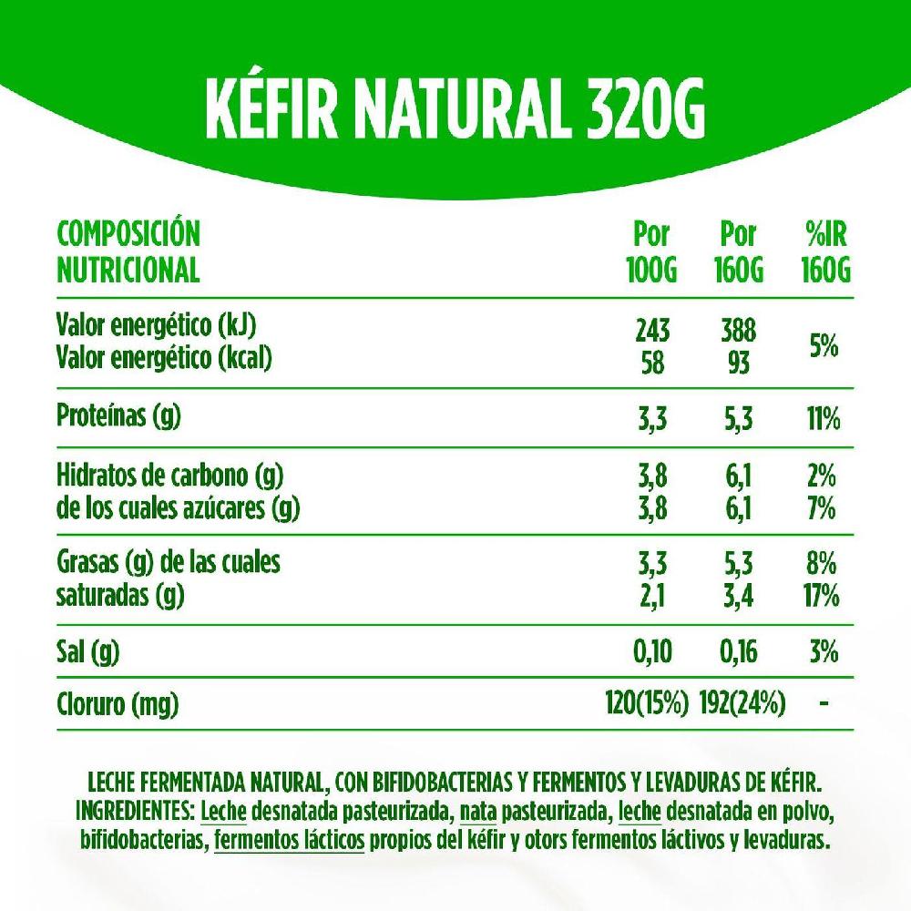 Eroski Kéfir Plan ACTIVIA Botella 320 G