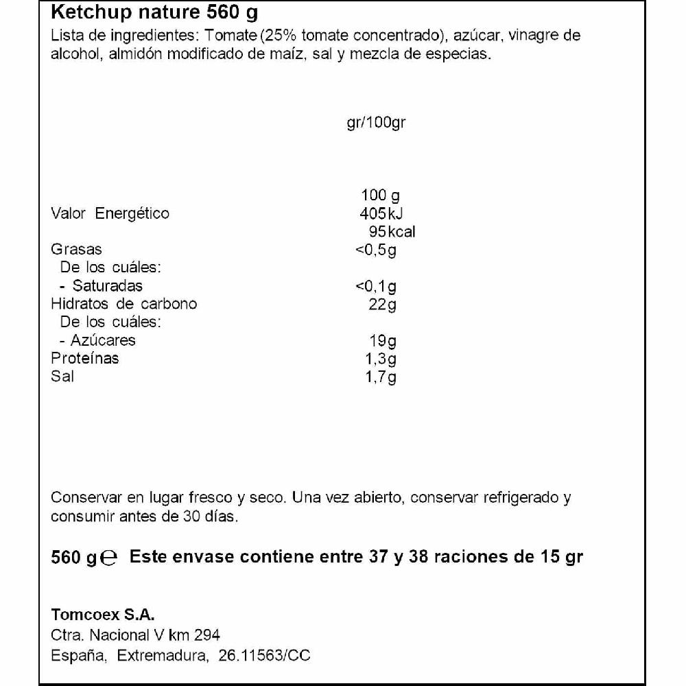 Eroski Ketchup EROSKI Bote 560 G