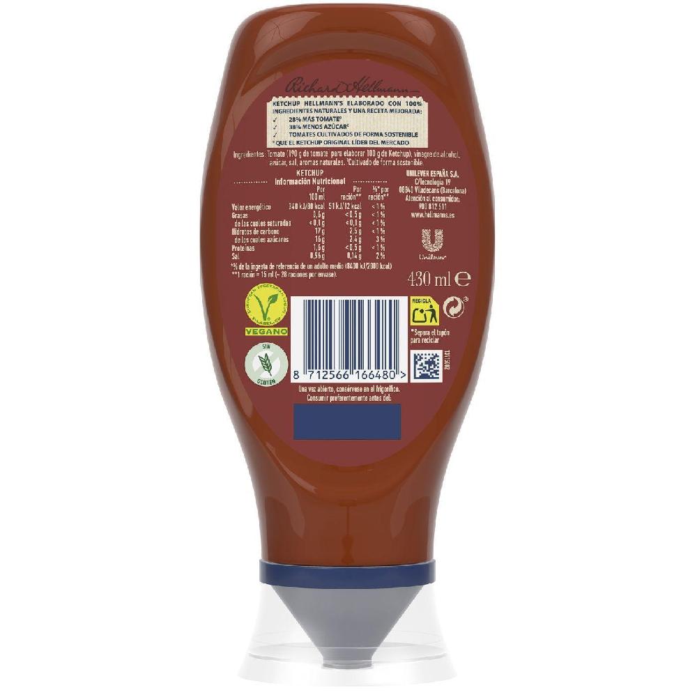 Eroski Ketchup HELLMANN'S Bocabajo 430 Ml