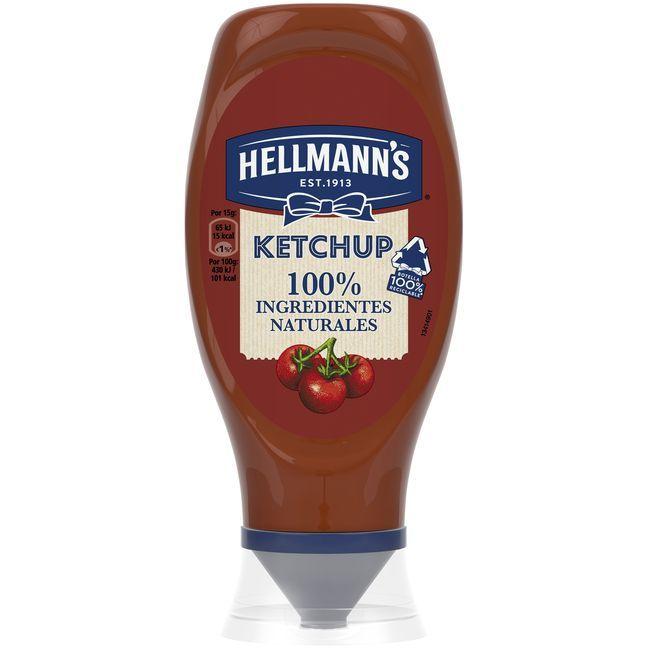 Eroski Ketchup HELLMANN'S bocabajo 430 ml