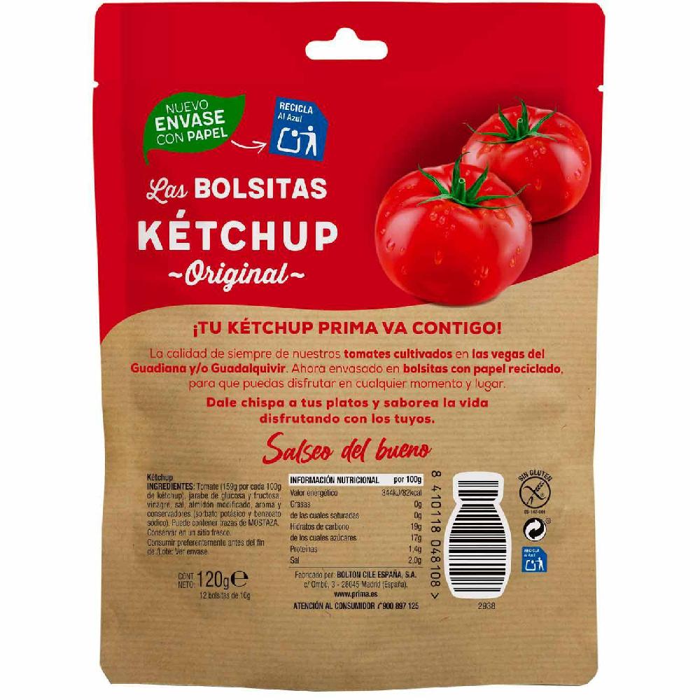 Eroski Ketchup PRIMA Pack 12x10 G