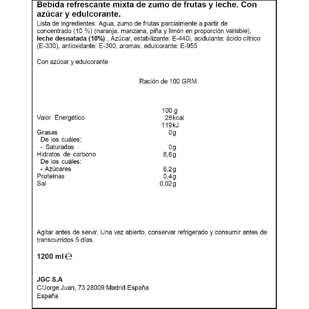 Eroski Lactozumo Caribe DON SIMON Pack 6x200 Ml