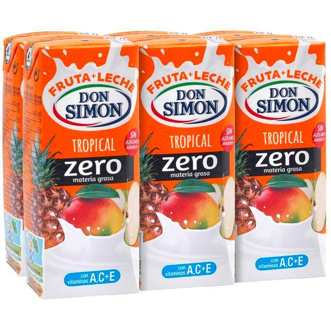 Eroski Lactozumo Tropical DON SIMON pack 6x200 ml