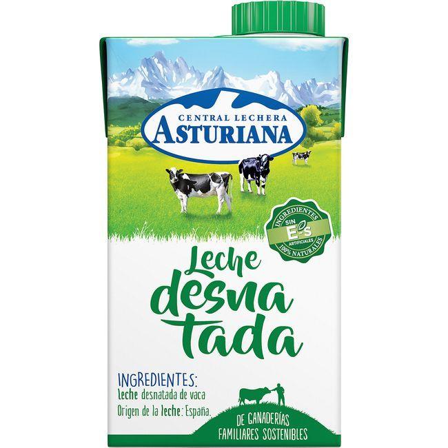 Eroski Leche desnatada ASTURIANA brik 50 cl