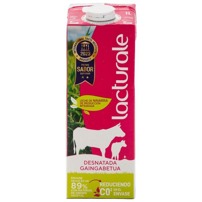 Eroski Leche desnatada LACTURALE brik 1 litro