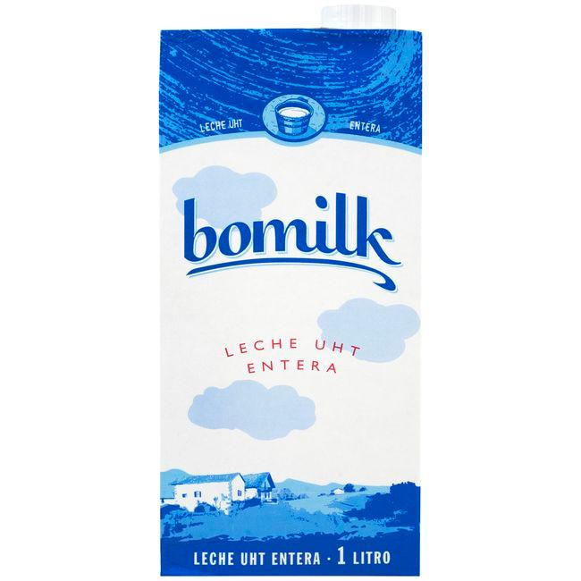 Eroski Leche entera BOMILK brik 1 litro