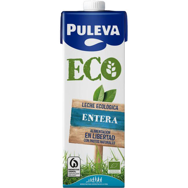 Eroski Leche entera ecológica PULEVA brik 1 litro