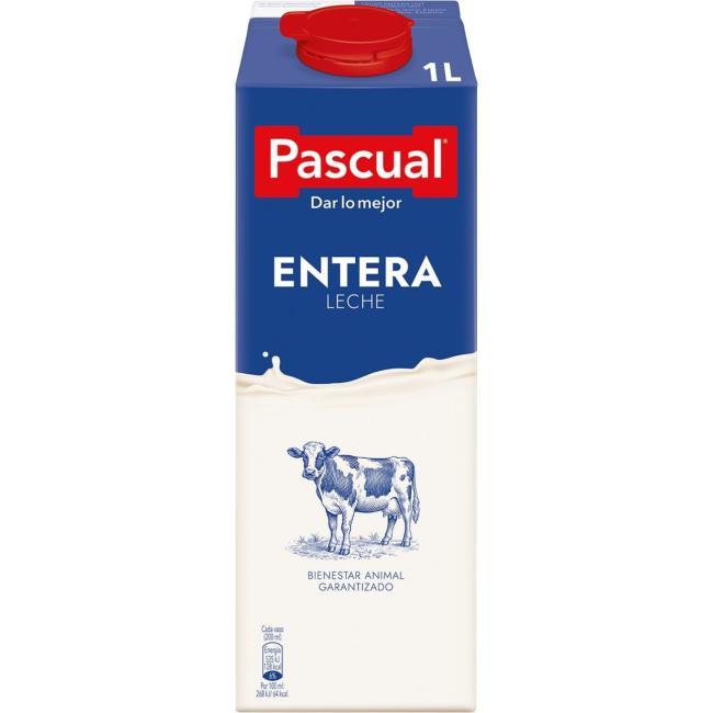 Eroski Leche entera PASCUAL brik 1 litro