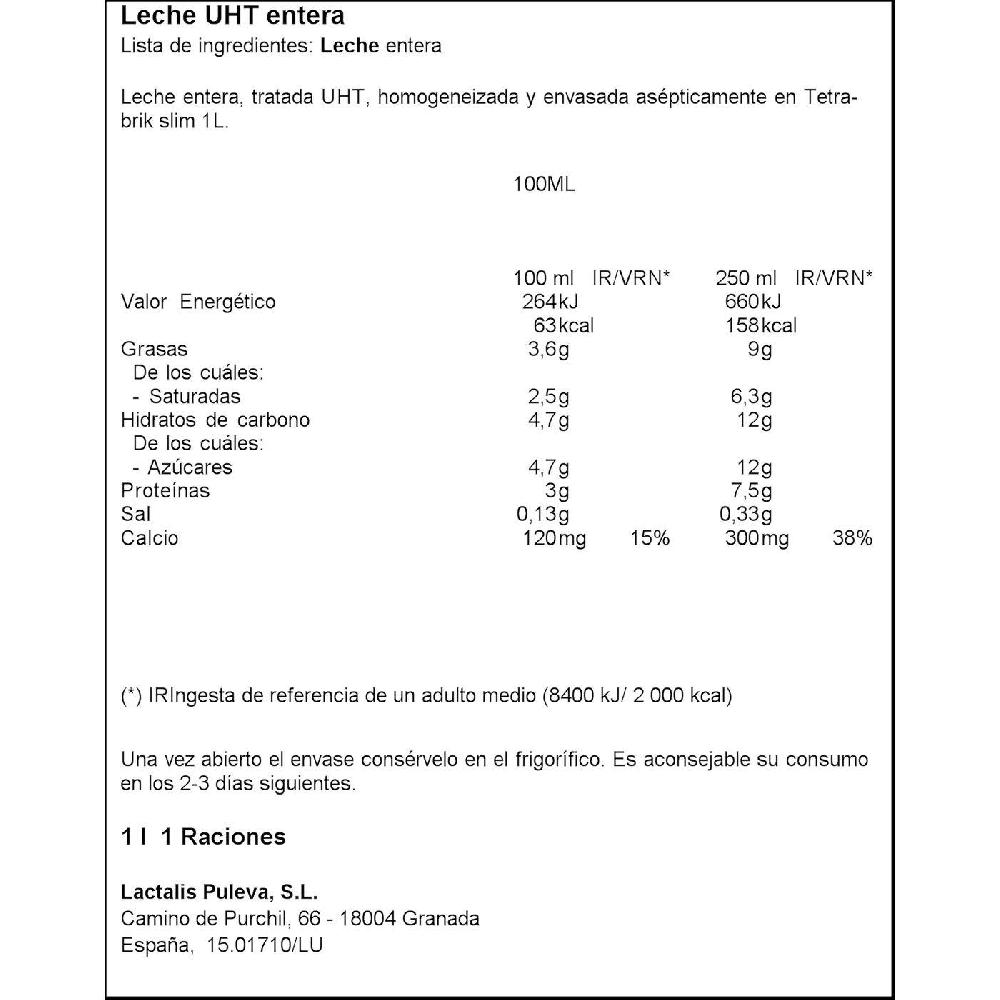 Eroski Leche Entera PRESIDENT Brik 1 Litro