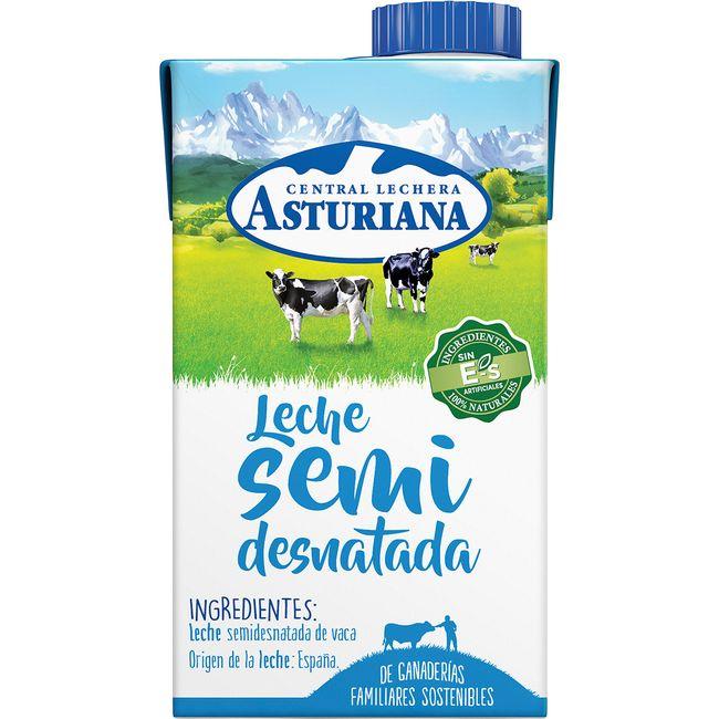 Eroski Leche semidesnatada ASTURIANA brik 50 cl